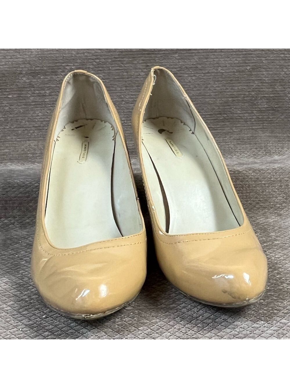 MAX STUDIO TAN WEDGE size 10 EUC
